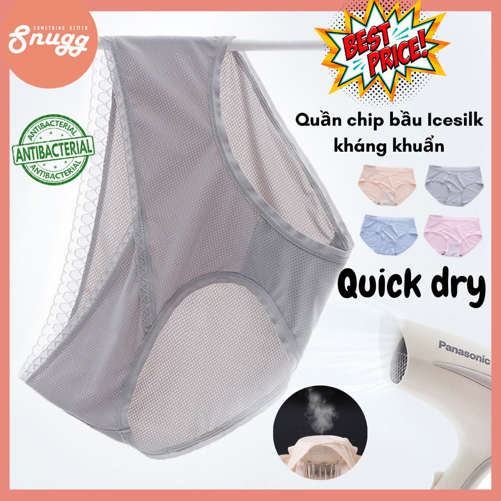 [Mã SKAMCLU7 giảm 10% tối đa 50K đơn 0Đ] Quần chip bầu Icesilk kháng khuẩn - công nghệ Quick Dry- Snugg | BigBuy360 - bigbuy360.vn