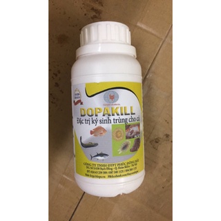 Dopakill chai 100 ml giải quyết trùng mỏ neo, rận cá, ký sinh trùng trên cá.