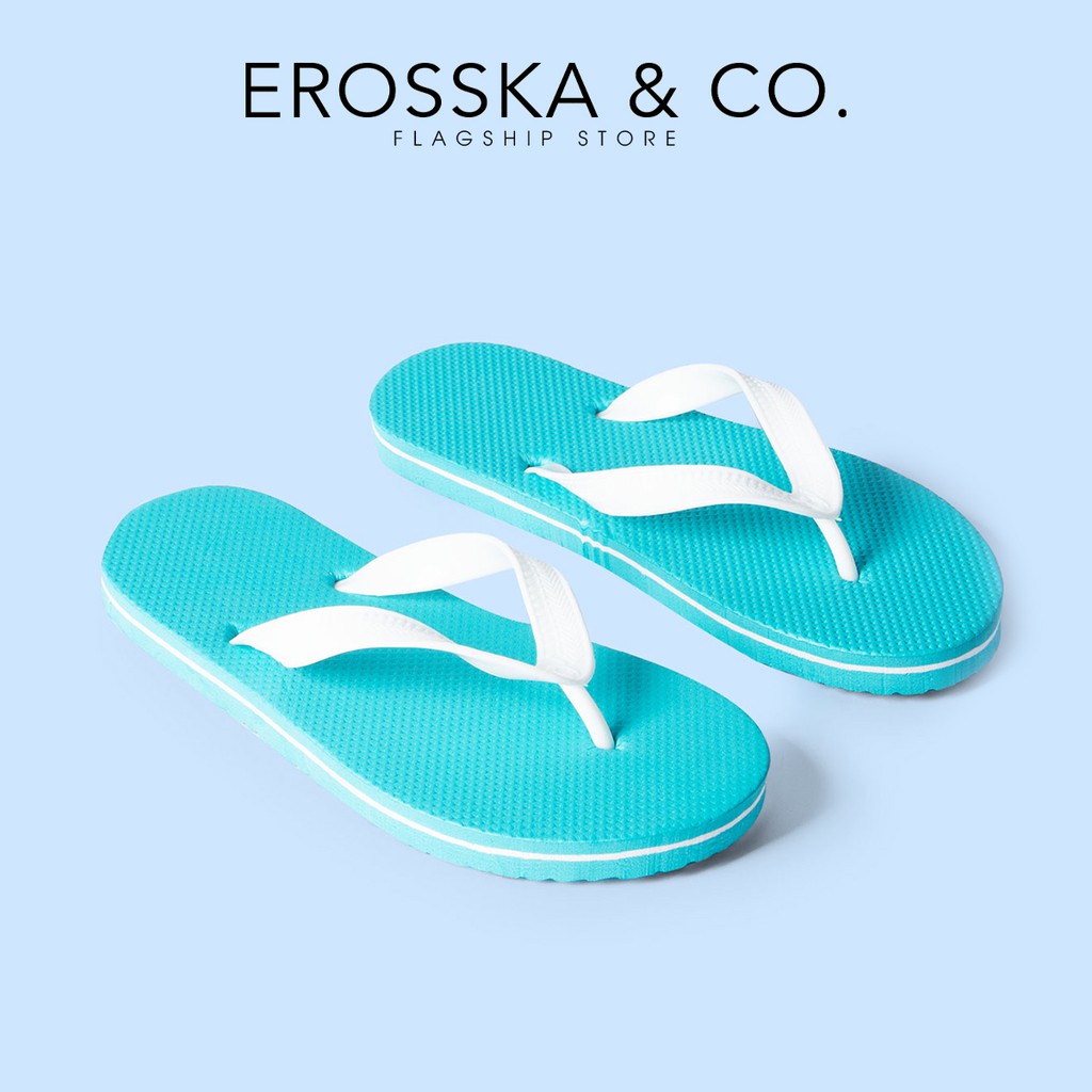 Dép kẹp xỏ ngón thời trang đi biển Erosska dạng trơn màu sắc ngẫu nhiên - DK017