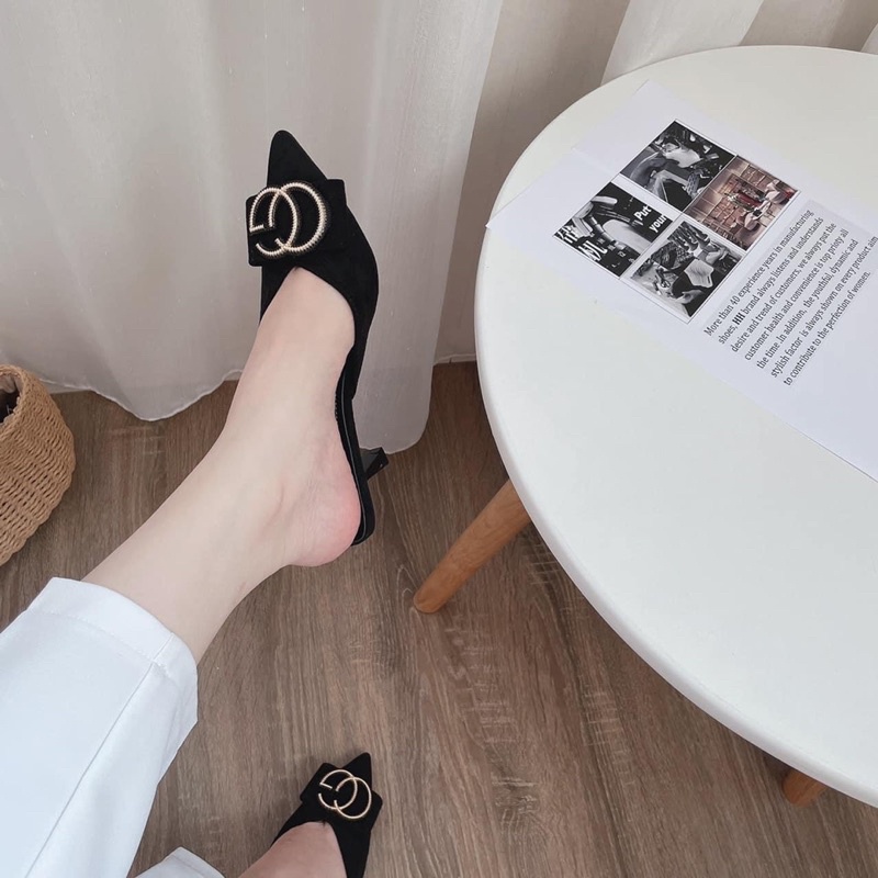 GUỐC CAO GÓT MŨI NHỌN CG CHẤT DA LỘN HÀNG ĐẸP