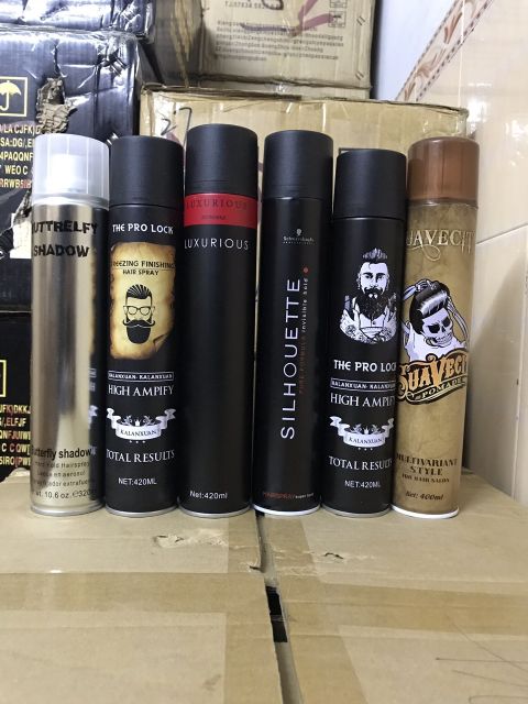 Keo xịt giữ nếp tóc nam shilhouette 420ml