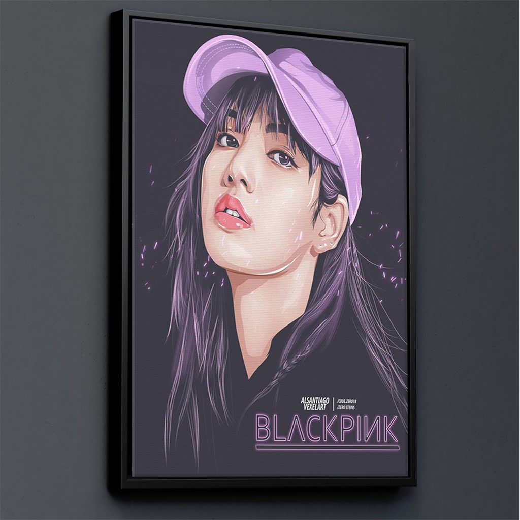 TRANH CANVAS K-POP BLACKPINK treo tường in theo yêu cầu - Lisa Art