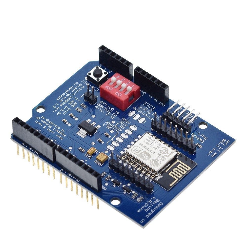 Bảng phát triển lá chắn không dây ESP8266 ESP-12E UART WIFI cho Mô-đun bảng mạch Arduino UNO R3