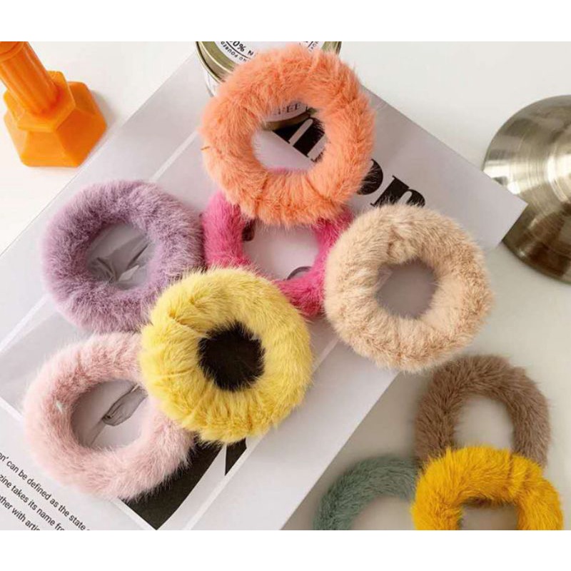 giá sỉ.combo 10 cột tóc xinh mẫu lông sang trọng đủ màu=55k