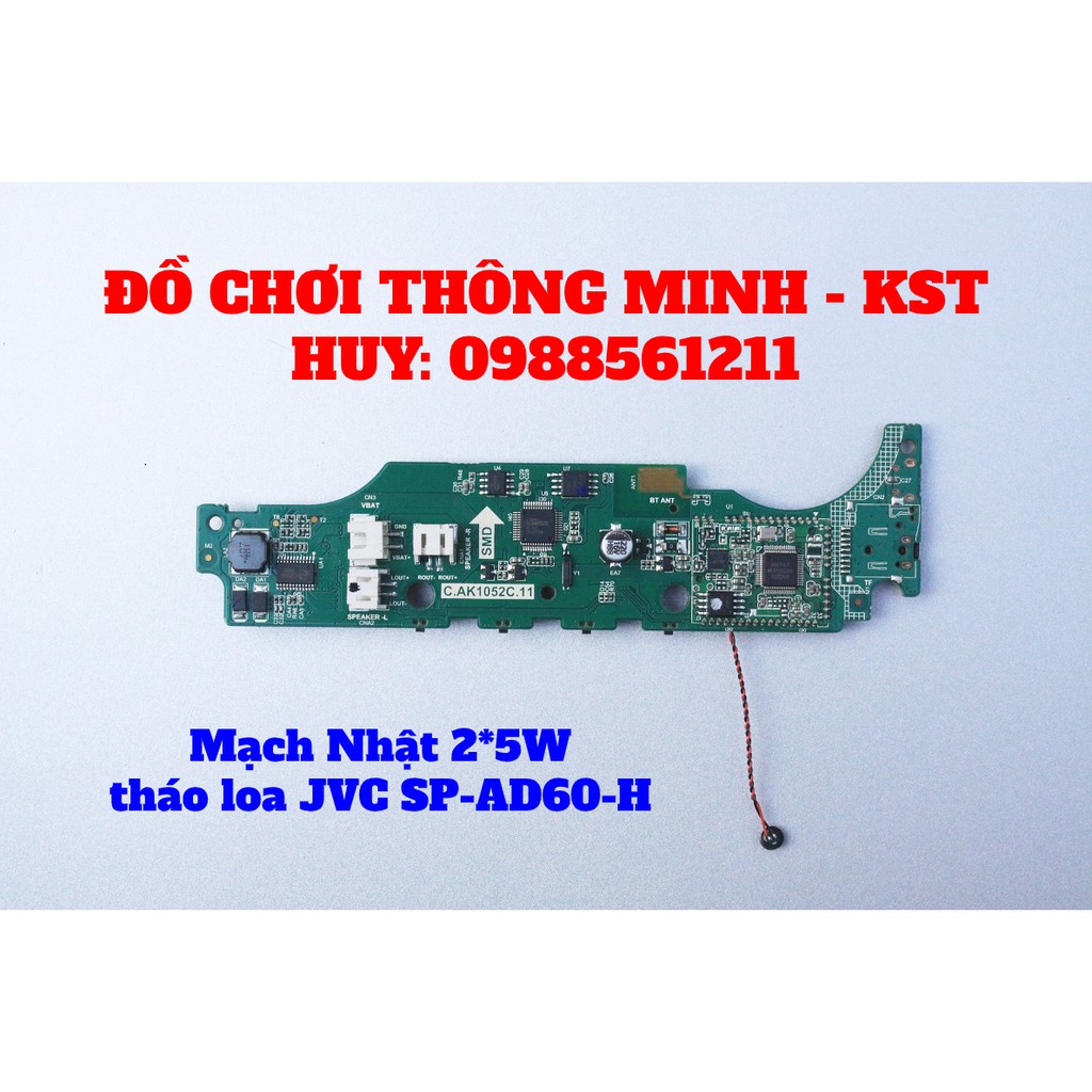 Mạch Nhật tháo loa Bluetooth JVC SP-AD60-H, Công suất 2x5W