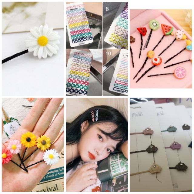 Set 5 Kẹp Tăm, Kẹp Tách Hoa Quả, Hoa Cúc , Quả Bơ, Hình Sao