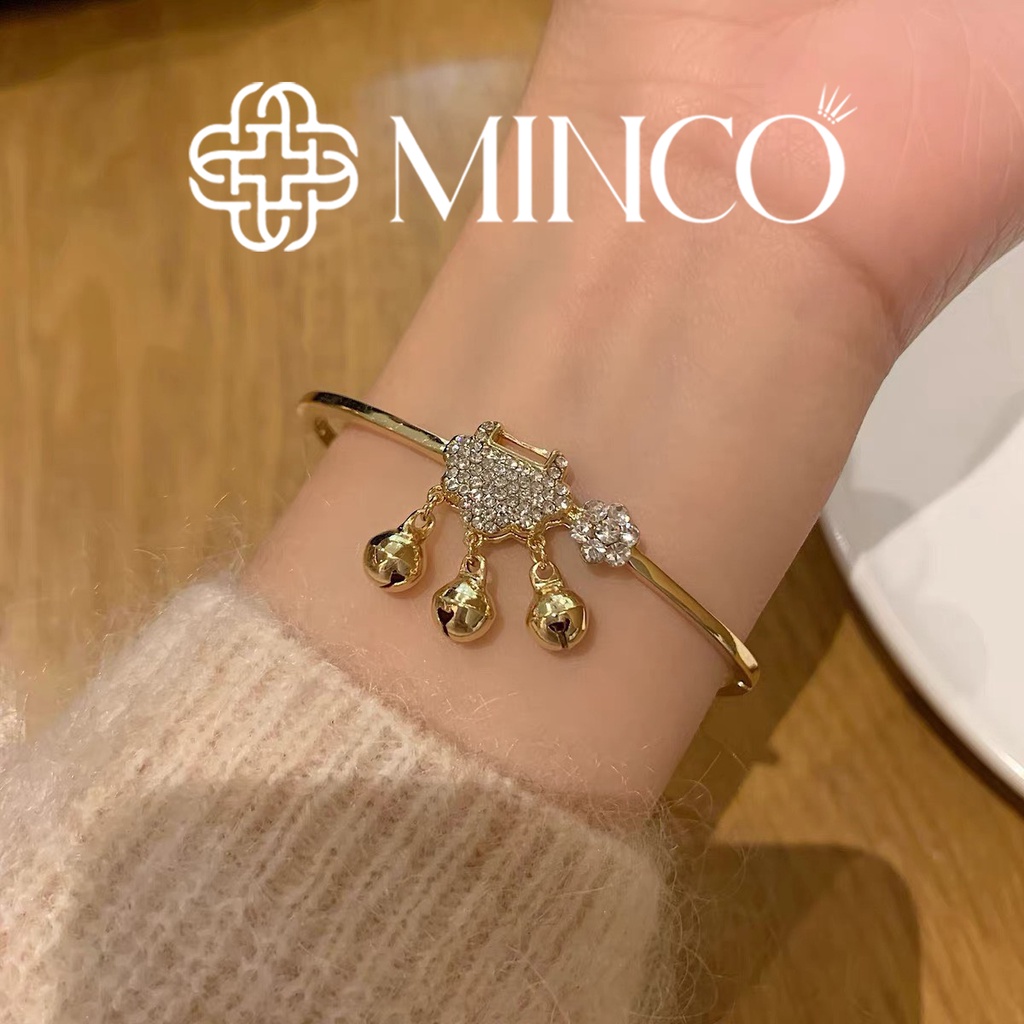 Lắc Tay nữ Titan Bách Gia Tỏa màu vàng Minco Accessories phong cách tiểu thư VT40