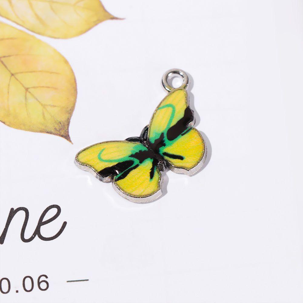 Set 10 Mặt Vòng cổ / Vòng Tay Hình Bướm Nhiều Màu Dễ Thương DIY