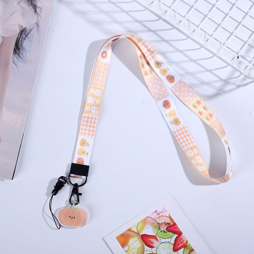 Dây Đeo Cổ Bằng Cotton Chất Lượng Cao Họa Tiết Hoạt Hình Đa Năng Cho Điện Thoại