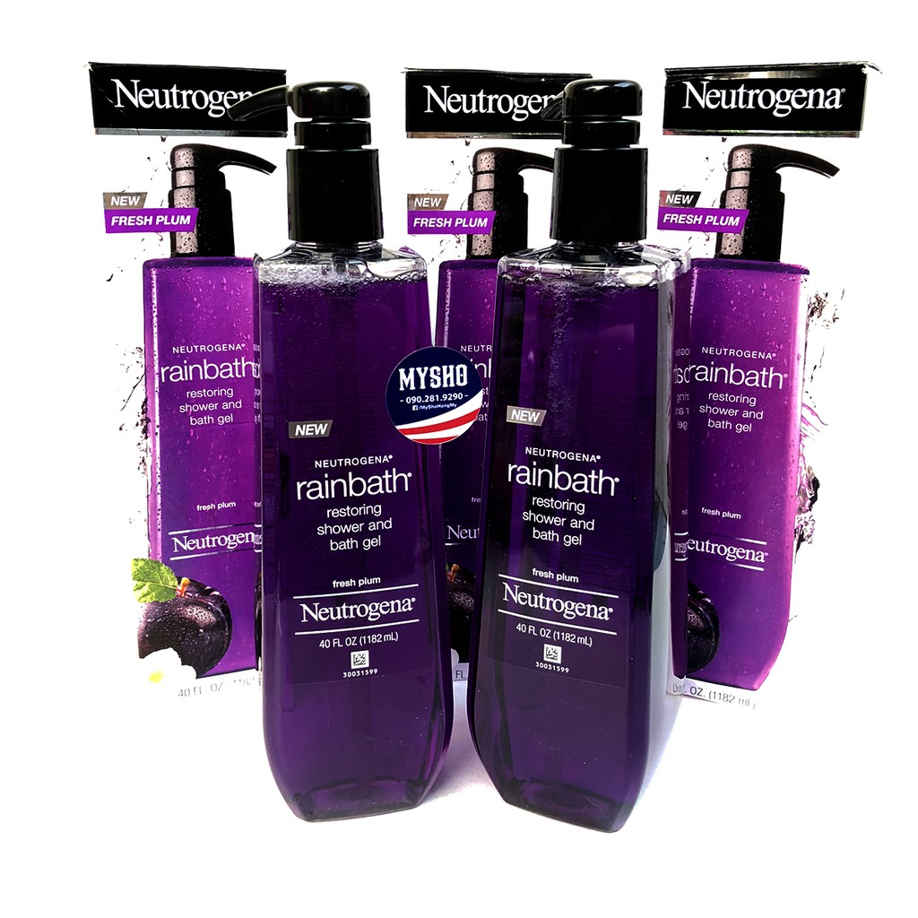 Sữa tắm trị mụn và làm mịn da Lưng Neutrogena Rainbath 1180ml - Chai màu Vàng (1 Chai)