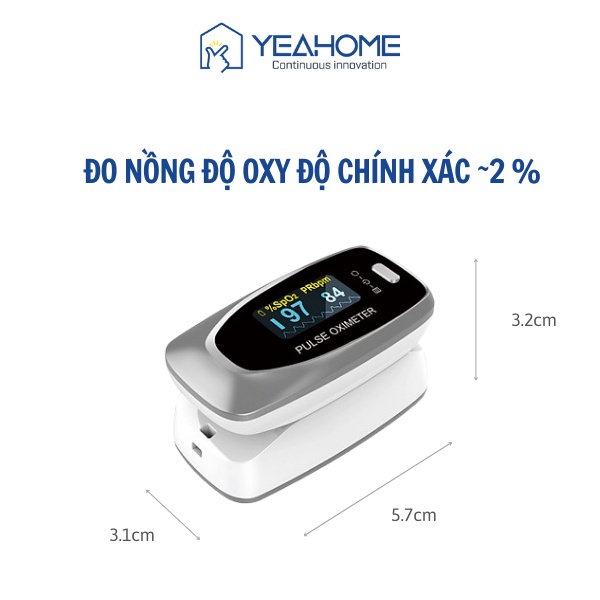 Máy Đo SPO2 CONTEC CMS50D2 Chính Hãng Đo Nồng Độ Oxy Máu Độ Chuẩn Xác Cao, Chứng Nhận FDA Hoa Kỳ - YeahomeCare Saigon