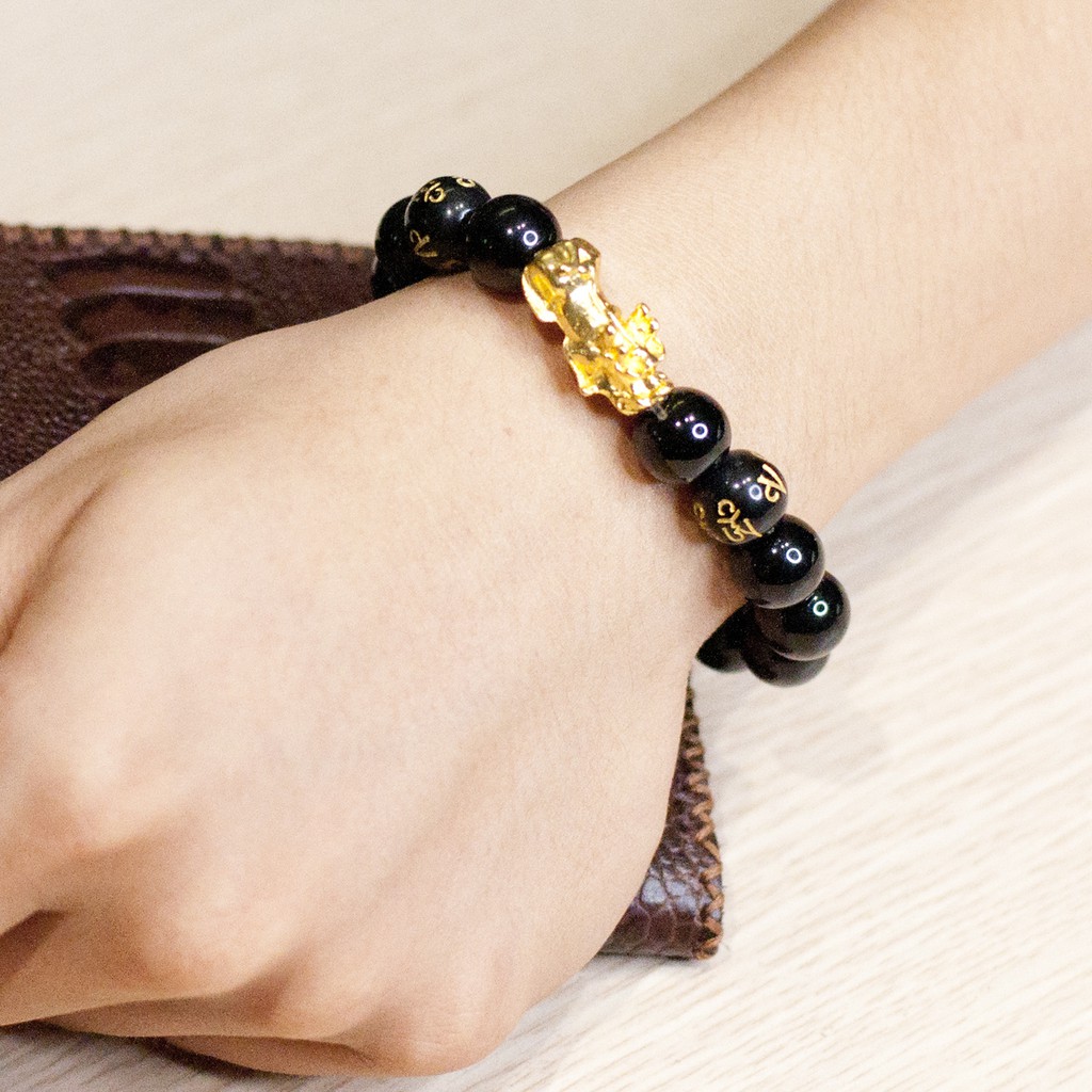 {XẢ KHO} vòng tay phong thủy tỳ hưu vàng hút tài lộc, may mắn cho người đeo VT519 sp12 | BigBuy360 - bigbuy360.vn