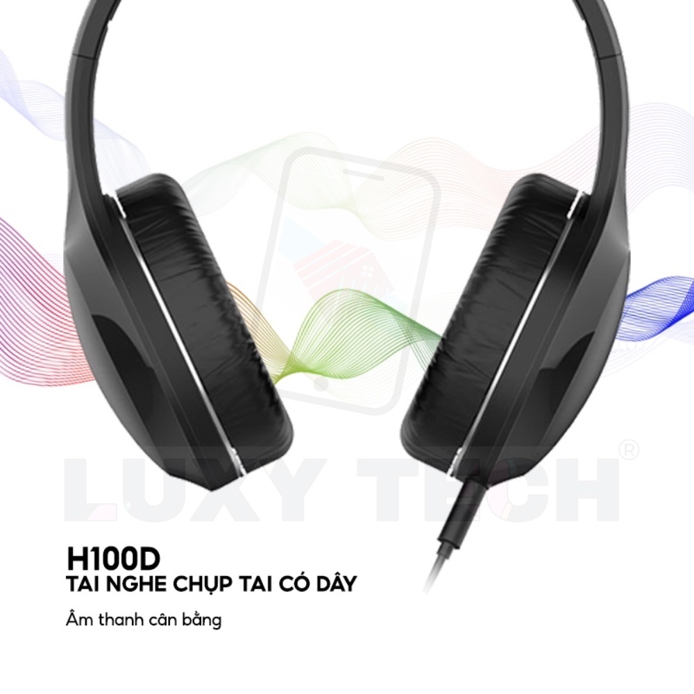 Tai Nghe Chụp Tai HAVIT H100D, Driver 40mm, Thiết Kế Gọn Nhẹ, Nhiều Màu Sắc - Chính Hãng BH 12 Tháng