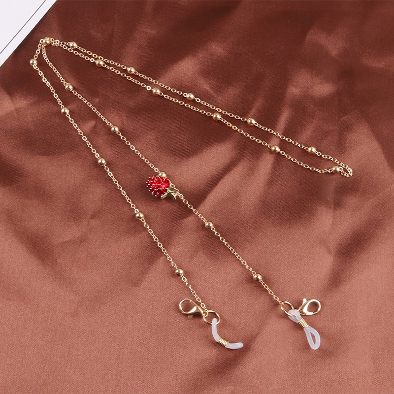 Dây đeo mắt kính hình trái cây bằng kim loại thời trang thanh lịch