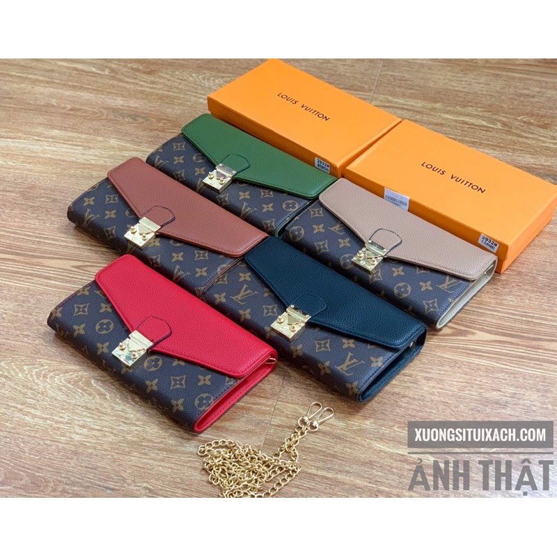 Túi cầm tay có dây đeo chéo pha màu 2932 fullbox