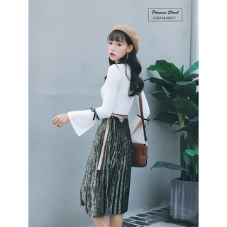 CHÂN VÁY NHUNG ĐẸP LỒNG LỘN