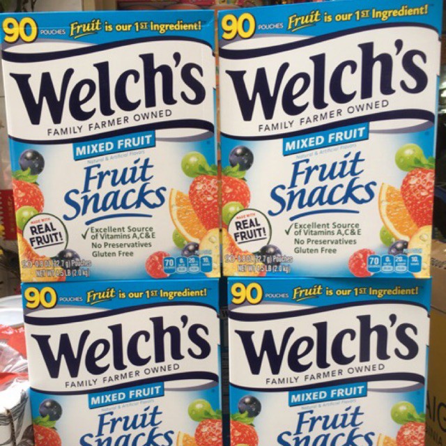 KẸO DẺO TRÁI CÂY MỸ WELCH'S FRUIT SNACKS MIXED FRUIT 2KG CHÍNH HÃNG - 6557