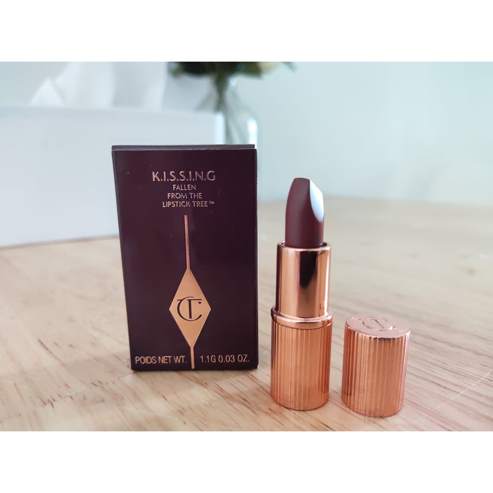 Son Charlotte Tilbury K.I.S.S.I.N.G Fallen from the lipstick Tree Pillow Talk 3 mini 1.1g (Bill Mỹ)