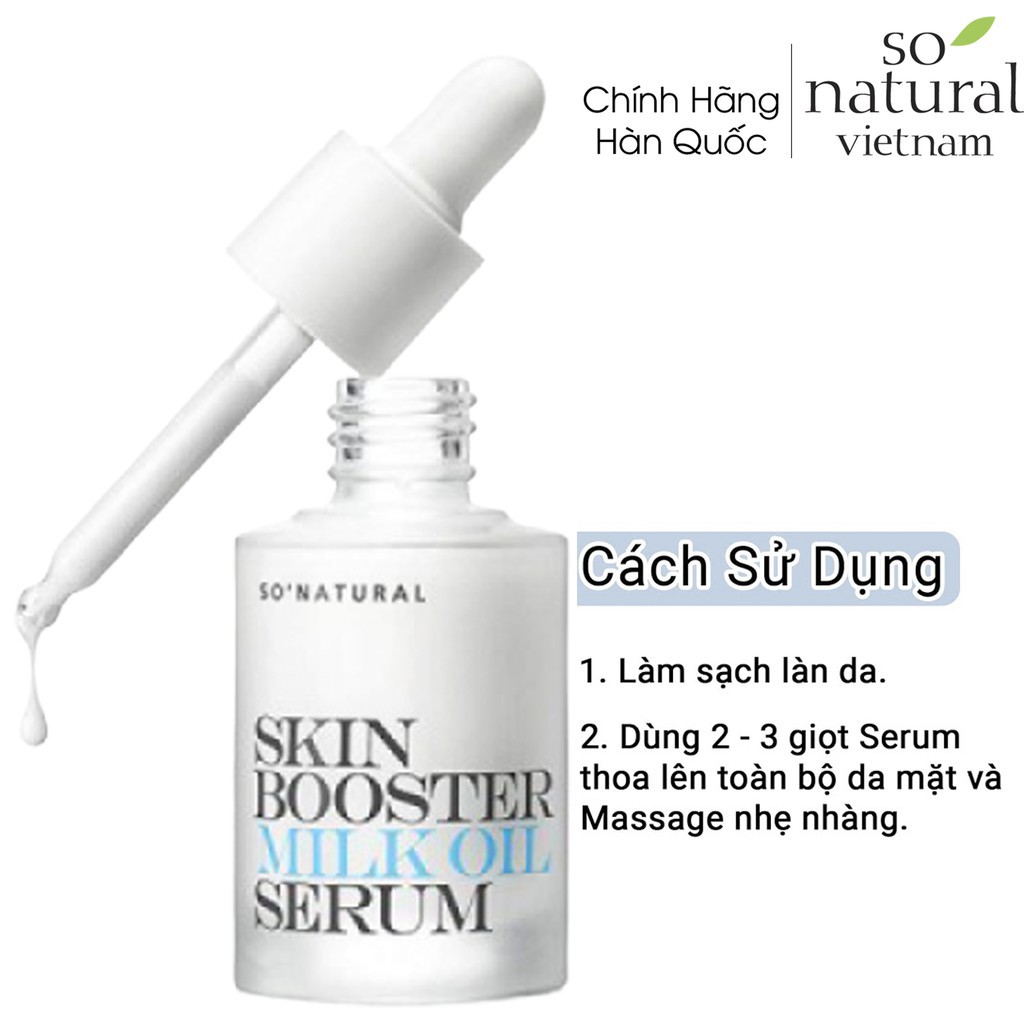 (CÓ QUÀ TẶNG)Skin Booster Milk Oil Serum Tinh Chất Dưỡng Trắng Da Chuyên Sâu So Natural  l Nhập Khẩu Chính Hãng Hàn Quốc | BigBuy360 - bigbuy360.vn
