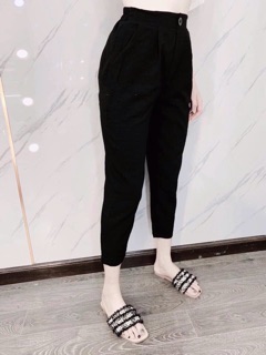 Quần đũi lụa baggy khoá trước