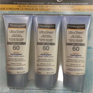 Kem chống nắng Neutrogena Ultra Sheer Dry Touch Sunscreen SPF60 88ml