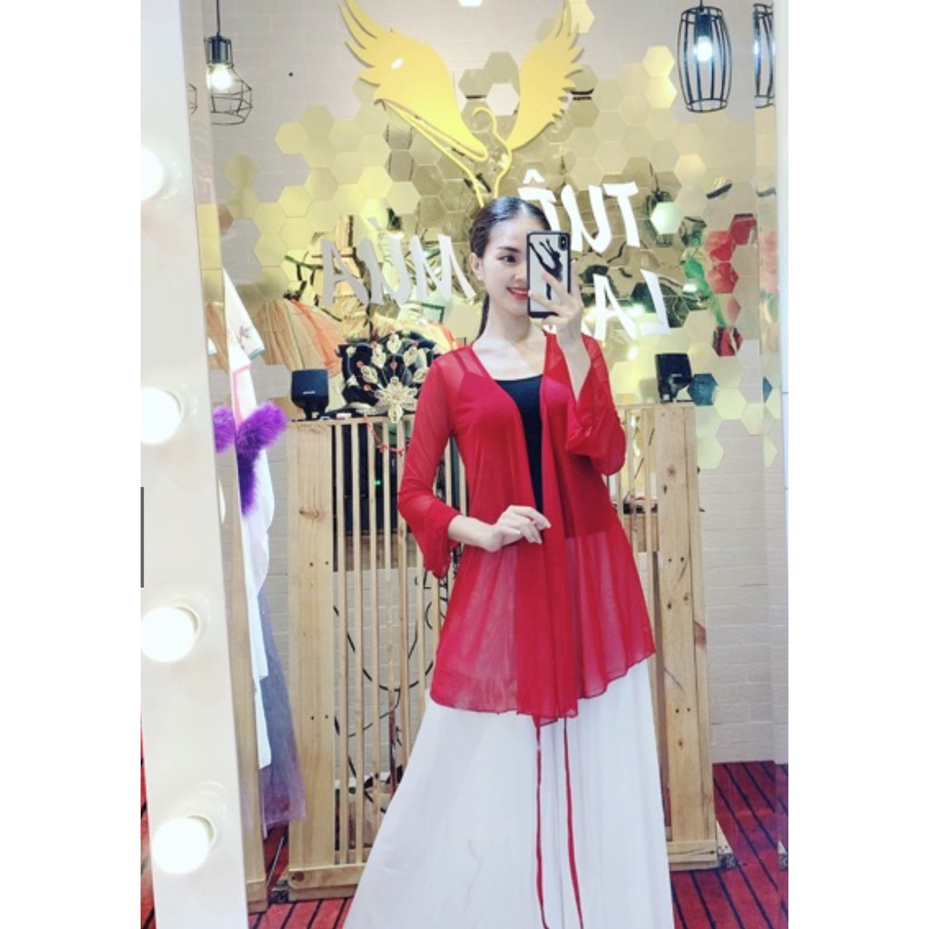 Áo múa cổ trang buộc dây A98