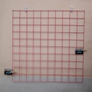Khung lưới trang trí 50x50 ô 5cm dày 2.5li màu Hồng_MART245050HONG