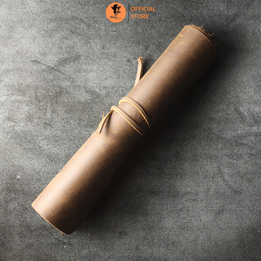 Tấm lót chuột da bò màu nâu đất - RAM Leather