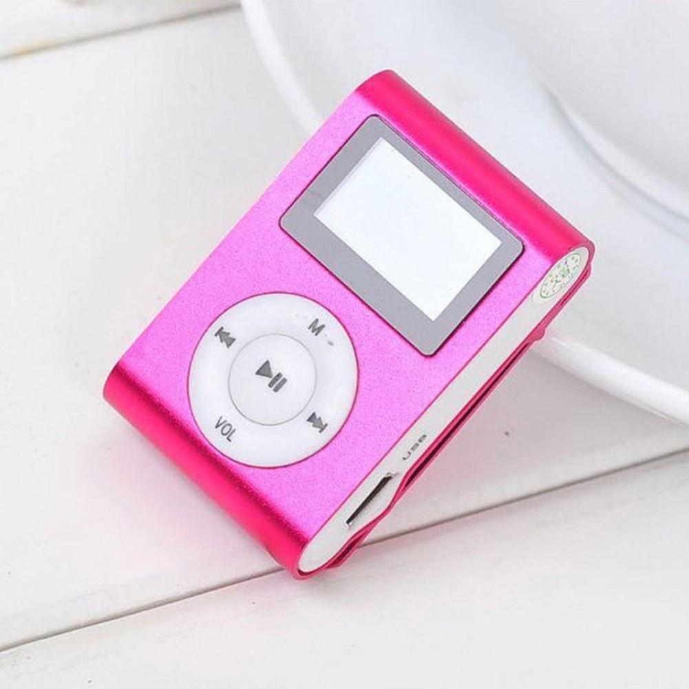 Máy Nghe Nhạc Mp3 Mini Có Màn Hình Lcd Hỗ Trợ Thẻ Nhớ