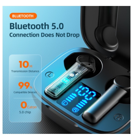 Tai Nghe Không Dây Nhét Tai Bluetooth 5.0 Chống Nước Âm Thanh HIFI TWS Lb-8