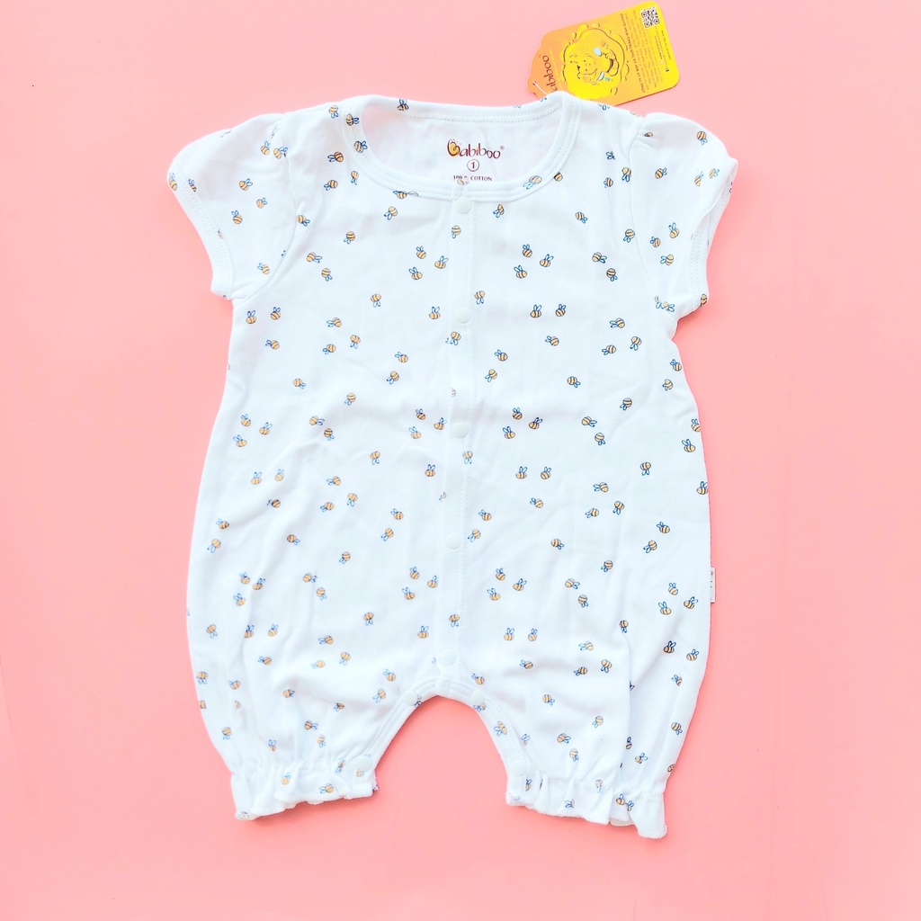 Body đùi xinh xắn cho bé sơ sinh Babiboo chất cotton bozip mẫu mới BB154