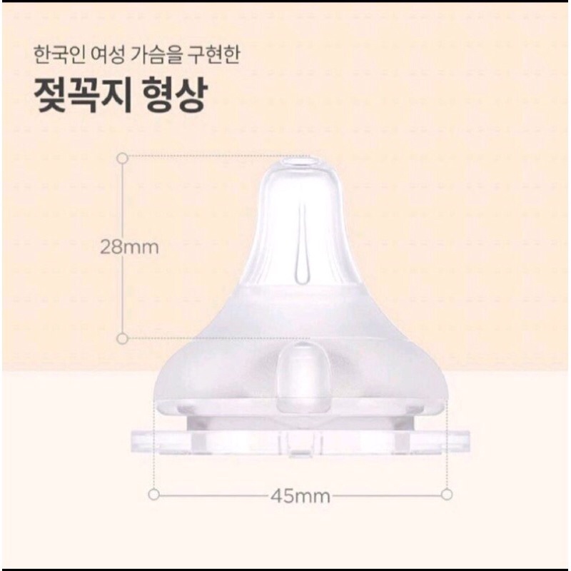 Núm ti tay thế bình Moyuum Hàn Quốc đủ size 1/2/3/4