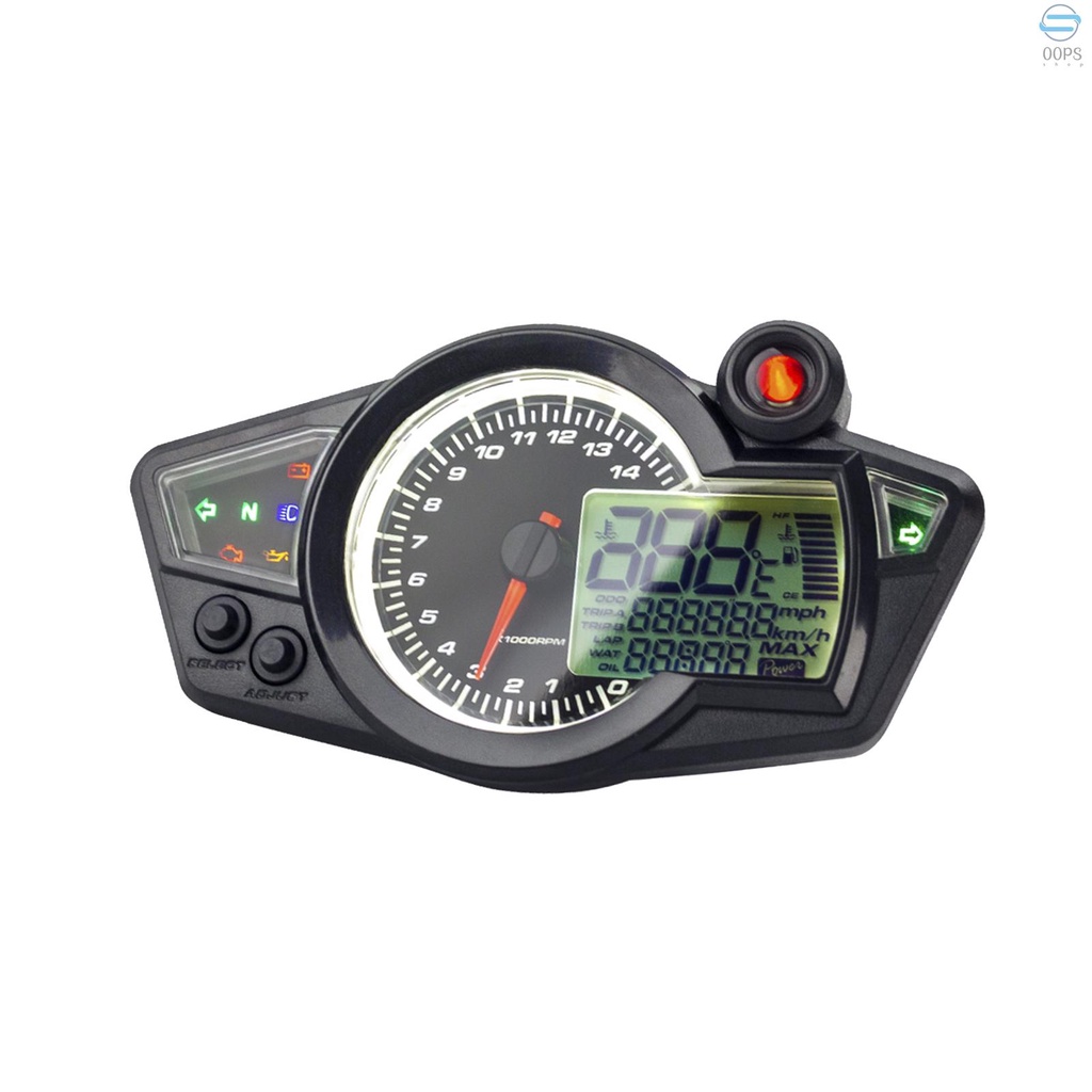Đồng Hồ Đo Tốc Độ Có Màn Hình LCD 12V 14000RPM Cho PS250