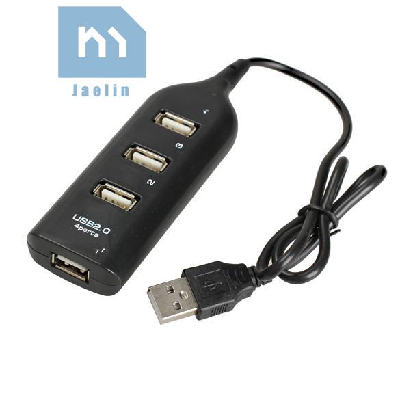 Jae*☀4 Port USB 2.0 High Speed Mini Hub Socket Pattern for Laptop PC ✠