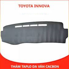 Thảm taplo INNOVA bằng nhung 3 lớp hoặc Da Cacbon 2006 - 2022