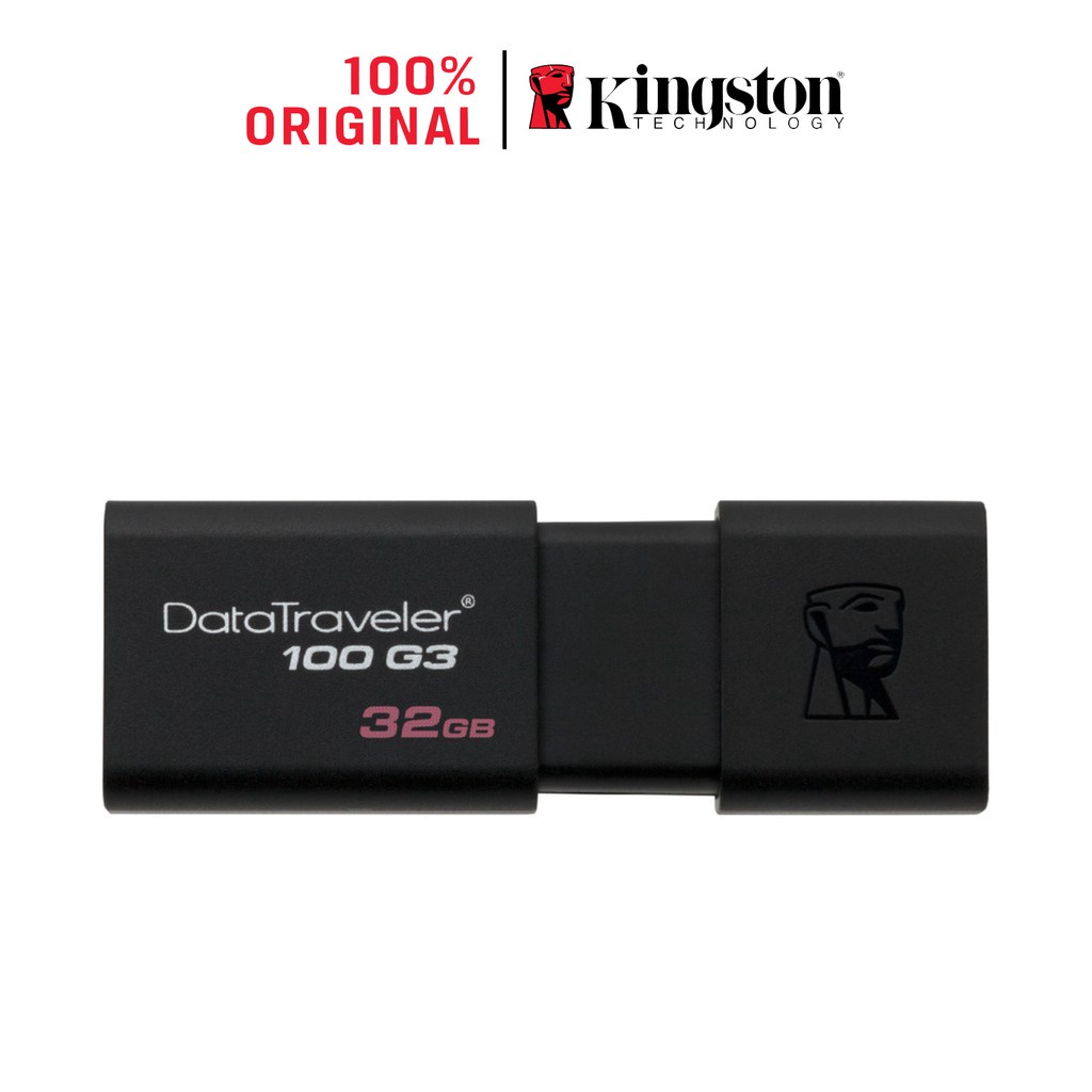 USB Kingston 𝙏𝙤̂́𝙘 Đ𝙤̣̂ 𝘾𝙖𝙤 DT100G3 32Gb 3.0 tốc độ cao 100MB/s