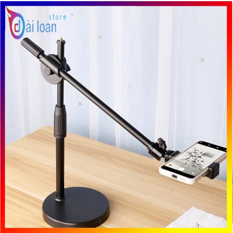 Giá đỡ điện thoại/ máy tính bảng TS90, phụ kiện hỗ trợ quay video từ trên xuống