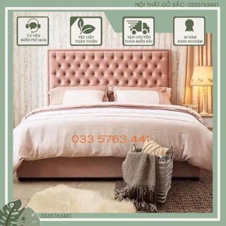 Freeship nội thành hn - giường ngủ bọc đệm nỉ hoặc da tùy chọn nhiều mẫu mã và 100 màu sắc tùy chọn
