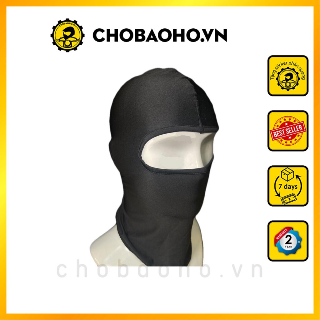 Khăn Trùm Đầu Ninja Đen Trơn XBIKER