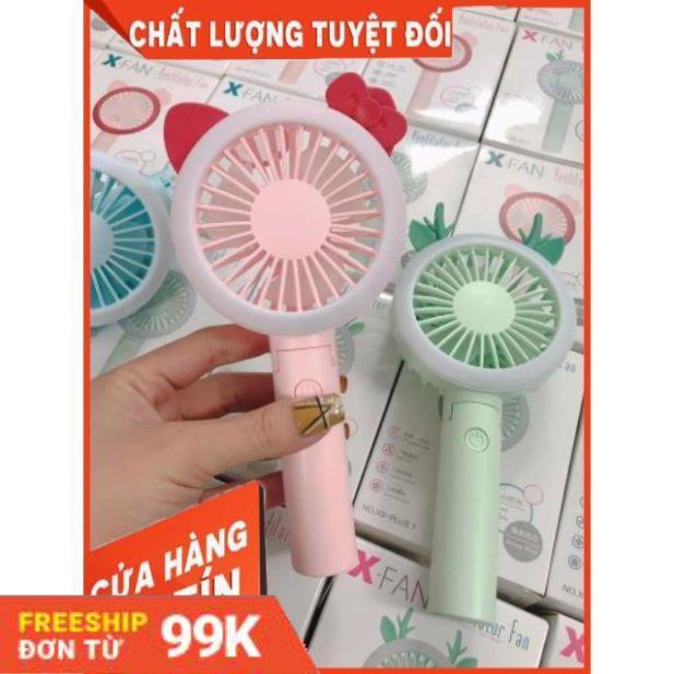 [Giảm 50%] Quạt Cầm Tay Mini 3 Cánh Hình thú dễ thương pin sạc - - Dung lượng pin 1000Mah