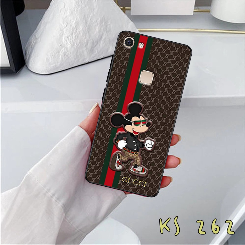 Ốp lưng Vivo V7 - Vivo V7 Plus - Vivo V5 - Vivo 5 Plus - Ốp in hình GÜÇÇÏ - lưng nhám viền TPU cao cấp