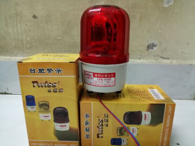 Đèn quay cảnh báo công trường có còi 12V, 220v,24vol LTE-1101J