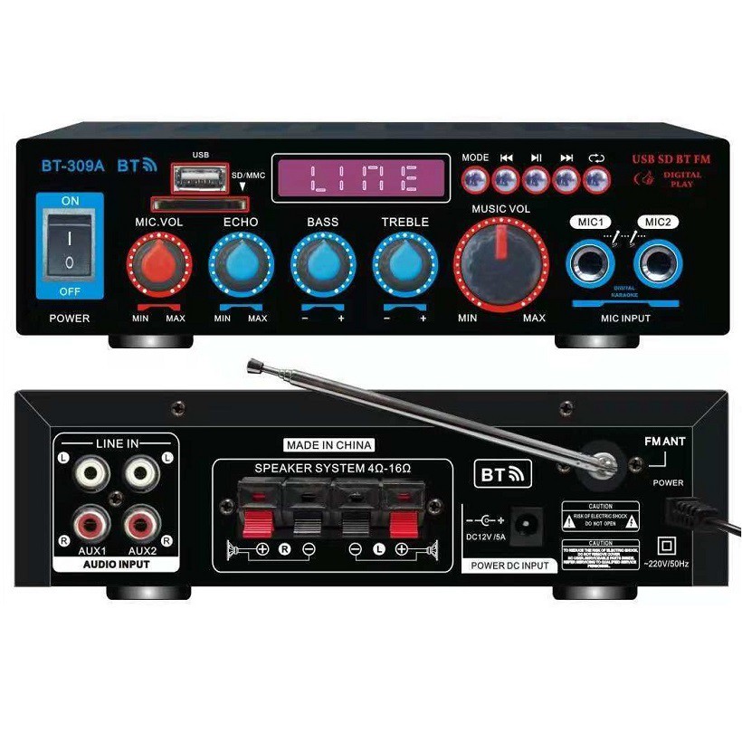 Ampli Bluetooth cho ô tô cổng suất lớn BT-309A