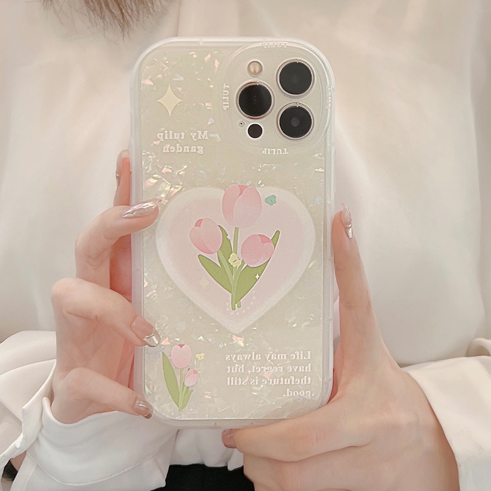 Ốp Điện Thoại TPU Mềm Chống Sốc Hình Hoa Cho iPhone 11 12 13 Pro max mini XS max xr 7 8 se2020 plus