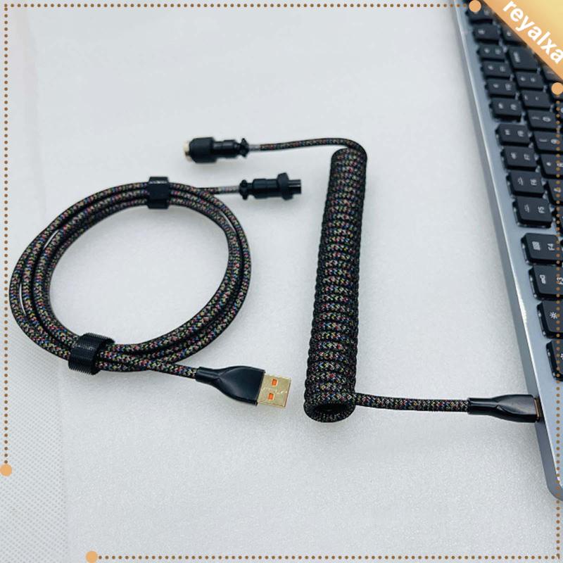 Dây Cáp Nối Dài Chuyển Đổi Cổng USB Sang Cổng Type C Màu Đen Dành Cho Bàn Phím Cơ Chơi Game