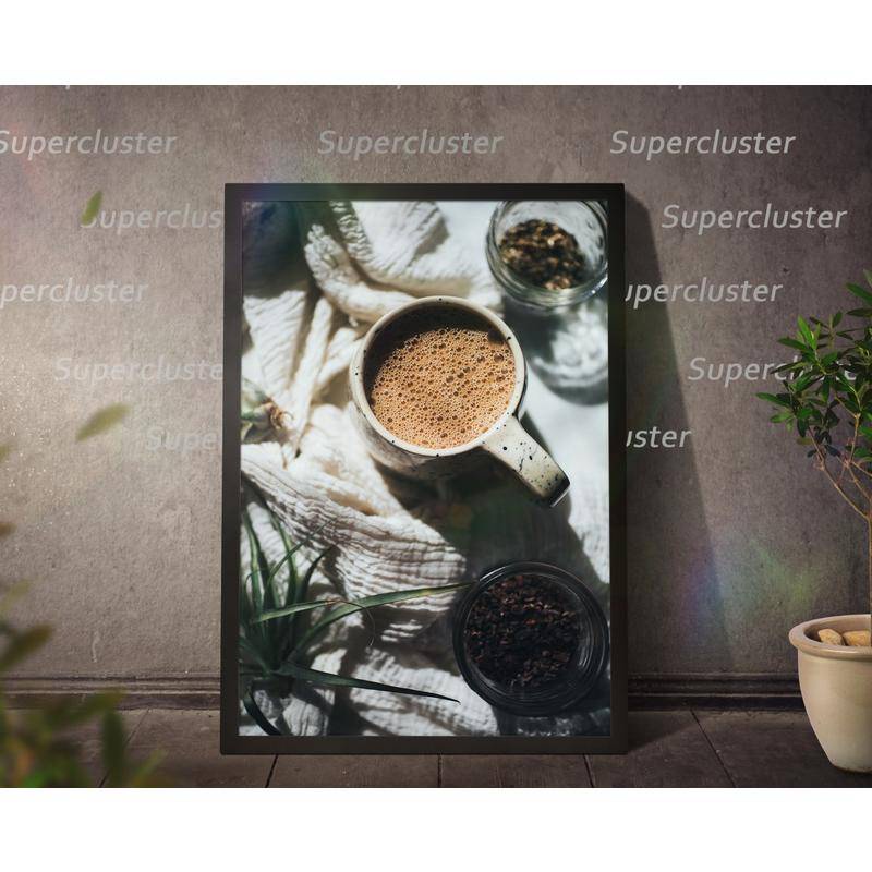 Tranh Vải Canvas Treo Tường Trang Trí Quán Cà Phê Phong Cách Trừu Tượng Độc Đáo