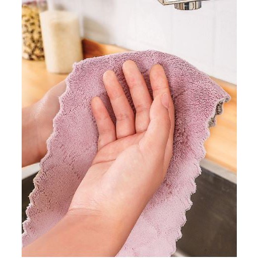 Khăn Lau Đa Năng - Lau Bếp - Bát Đĩa - Cốc Chén - Thấm Nước Chống Dính Dầu Mỡ Hai Mặt
