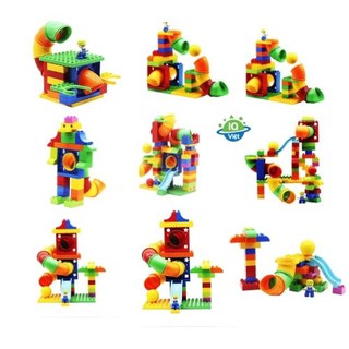 Bộ đồ chơi lego lắp ghép hàng chuẩn loại đẹp, dày dặn, chi tiết to cho lứa tuổi mầm non - IQ Việt tặng tờ hướn dẫn chơi