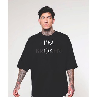 Áo thun overtee I'm Broken unisex Fox