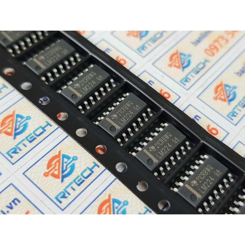 [Combo 10 con] LM224D LM224DR LM224 IC khuếch đại thuật toán SOP-14